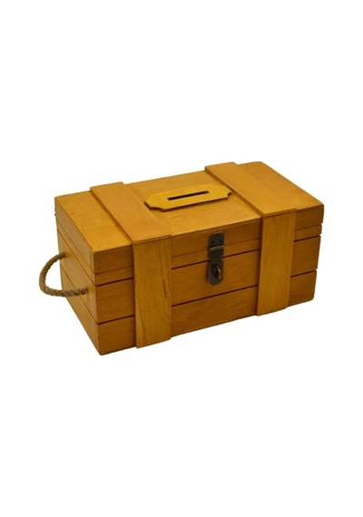 Ahşap Tipbox Kumbara 27x14cm Kişiselleştirilebilir Tasarım