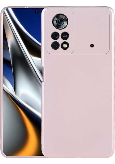 Xiaomi Poco X4 Pro 5g Kılıf Zore Premier Silikon Kapak Rose Gold