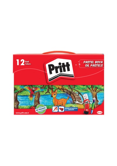 Pritt Çantalı Pastel Boya Vinly Ambalaj 12'li - 8 Adet Tarı