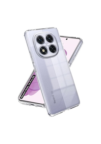 Xiaomi Redmi Note 14 Pro 5g Uyumlu Kılıf Şeffaf Kamera Korumalı Esnek Silikon Telefon Kılıfı Kapak