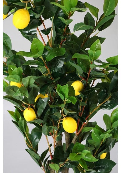 Yapay Çiçek Deposu Ahşap Mdf Saksıda Yapay Lüx Limon Ağacı 200 Cm