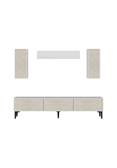 Tvr1899bt - Aplos Tvr180 Tv Ünitesi Takım , Tv Sehpası Beyaz-traverten Kapak 180cm Tvr1899bt - Aplos Tvr180 Tv Ünitesi Takım , Tv Sehpası Beyaz-traverten Kapak 180cm