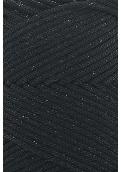 Sensy Simli 3 Mm Polyester Makrome İpi 250 Gr Siyah Supla Ip Ve Çanta İpliği