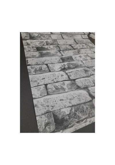 Tuğla Görünümlü 3d Duvar Kağıdı 5m2 Açık Gri