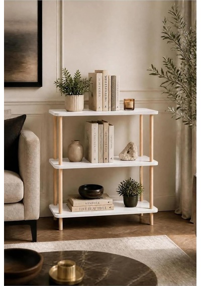 Modern Minimalist 3 Raflı Kitaplık Ahşap Ayaklı Çok Amaçlı Dekoratif Salon Ofis Düzenleyici Raf Beyaz Çok Renkli Modern Minimalist 3 Raflı Kitaplık Ahşap Ayaklı Çok Amaçlı Dekoratif Salon Ofis Düzenleyici Raf Beyaz Çok Renkli