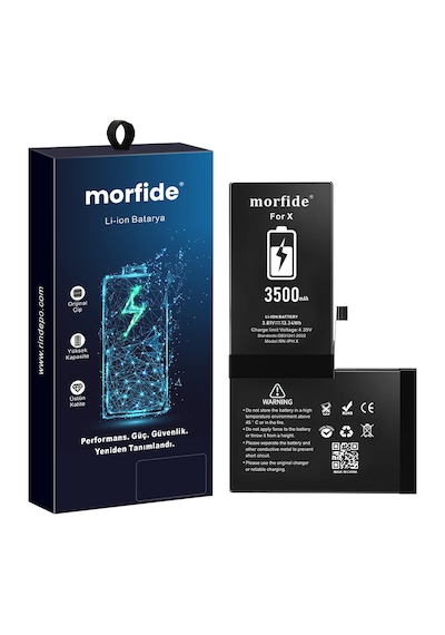 Morfide  Apple Uyumlu iPhone X  3500mah Yüksek Kapasiteli Batarya