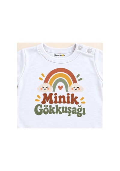 Babylimon Minik Gökkuşağı Beyaz Kısa Kollu Çıtçıtlı Bebek Zıbını Beyaz - Minik Gökkuşağı - 928161944 Beyaz - Minik Gökkuşağı Babylimon Minik Gökkuşağı Beyaz Kısa Kollu Çıtçıtlı Bebek Zıbını Beyaz - Minik Gökkuşağı - 928161944 Beyaz - Minik Gökkuşağı