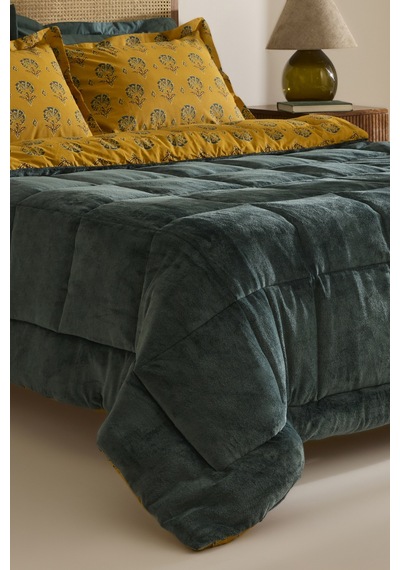 Karaca Home Harvest %100 Pamuk Welsoft Çift Kişilik Comfort Set Yeşil