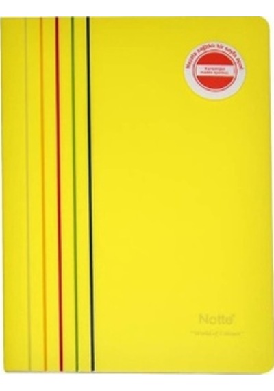 Notte Pp.kapak Defter Dikişli A4 Kareli 100 Yap Sarı