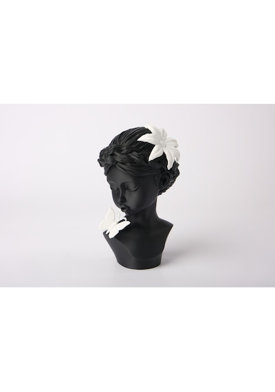 Blossom & Butterfly - Serene Girl Bust Sculpture