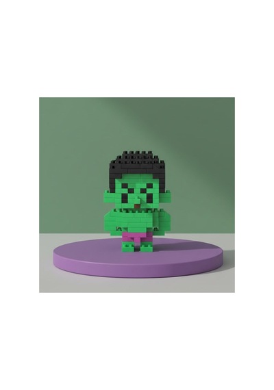Hulk Marvel Mikro Blok Lego Seti - 3d Puzzle Figür Oyuncak - Eğitici Yenilmezler Avengers Serisi