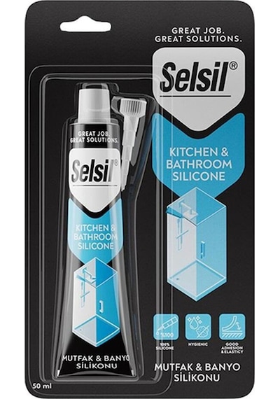 Mutfak Banyo Tüp Silikon 50 Ml Şeffaf