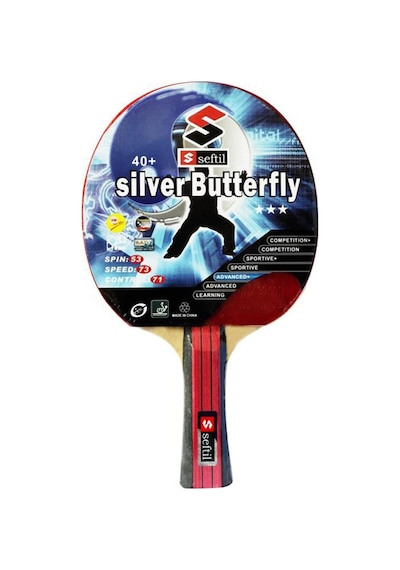 Seftil S0083 Silver Butterfly Masa Tenisi Raketi