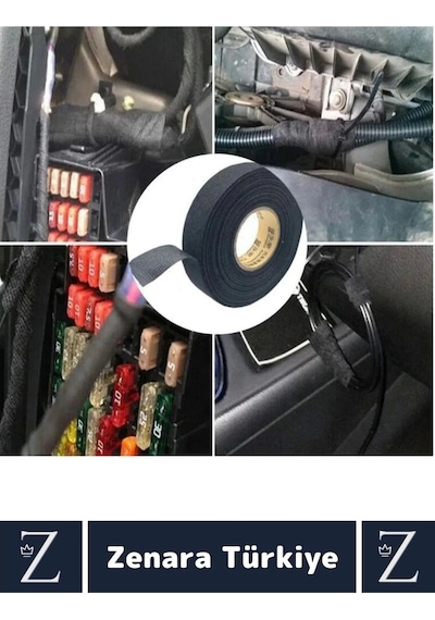 Isıya Dayanıklı Yüksek Aşınma Dirençli Kalıntı Bırakmaz Kaymaz Alev Geciktirici Bant 10 Metrex4 Adet