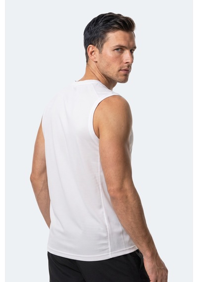 Slazenger Rexıs Erkek Kolsuz Beyaz Tişört
