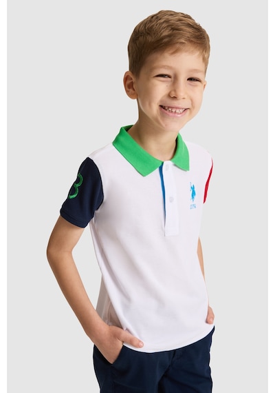 U.s. Polo Assn. Erkek Çocuk Beyaz Tişört 50325623-vr013