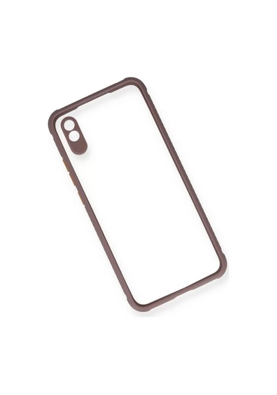 Newface Xiaomi Redmi 9a Kılıf Miami Şeffaf Silikon - Açık Mor