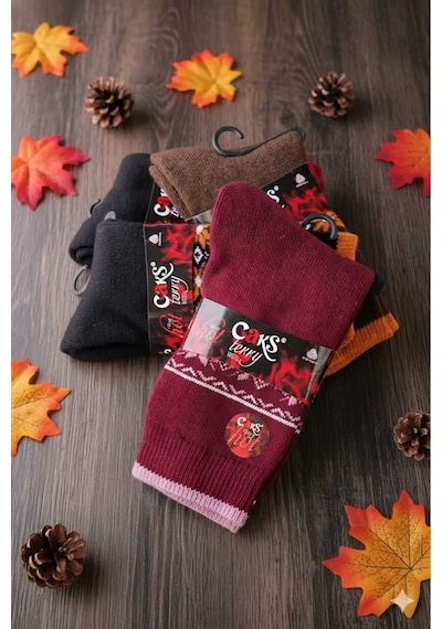Yün Çorap 4'lü Paket Asorti Set2