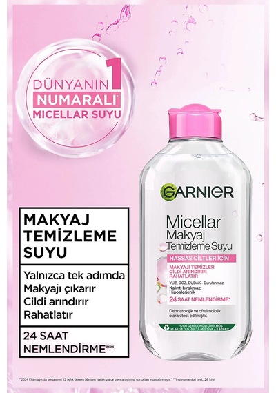 2'li Garnier 400 Ml Kusursuz Makyaj Temizleyici Micellar + Sürpriz Kutu Hediye