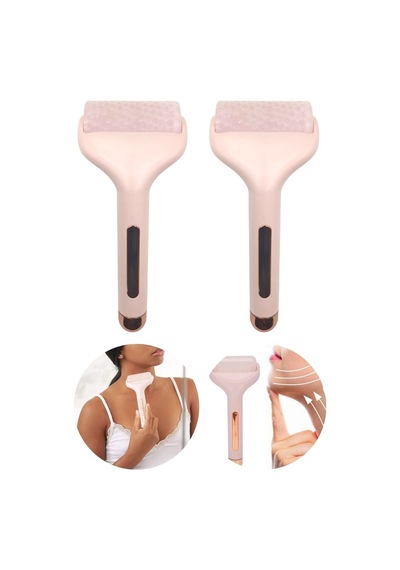 2 Adet Ice Roller Buz Silindiri Terapi Etkili Yuz Derma Masaj Ve Cilt Sogutma Bakım Aleti Karışık