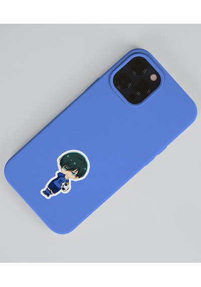 Bluelock-rin İtoshi-parlak Kağıt -2li Sticker Set-telefon Süsleme Blue Lock Etiket Mavi