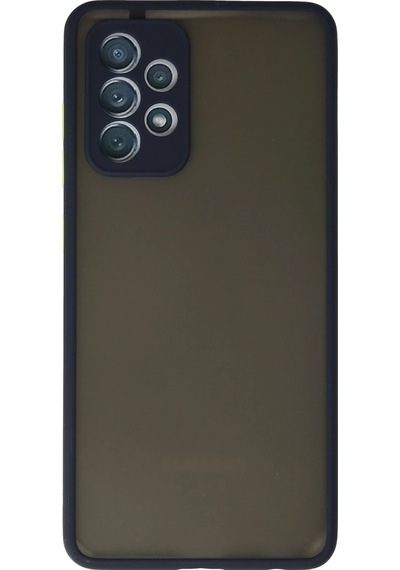 Muratech Newface Samsung Uyumlu Galaxy A72 Kılıf Montreal Silikon Kapak - Lacivert