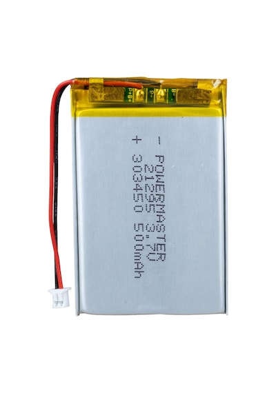 Powermaster Pm-21295 3.7v 500mah 303450 3.5mm Soketli Lityum Polimer Li-po Batarya Şarj Edilebilir Pil