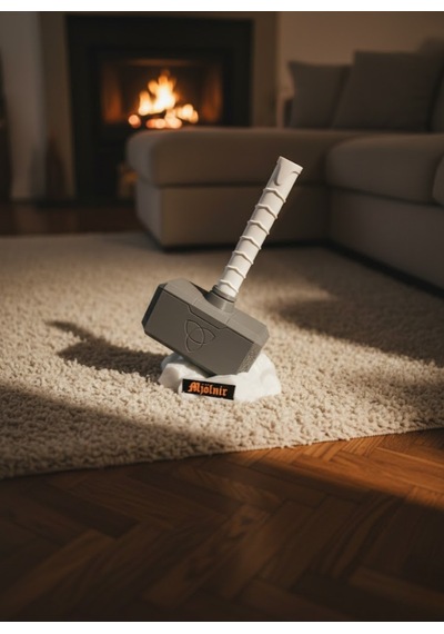 Thor Çekici Dekoratif Figür Mitolojik Ve Fantastik Ev Aksesuarı 20x34 Cm