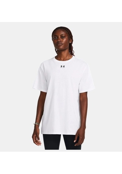Under Armour Campus Oversize Kadın T-shirt 1387193-100 Beyaz