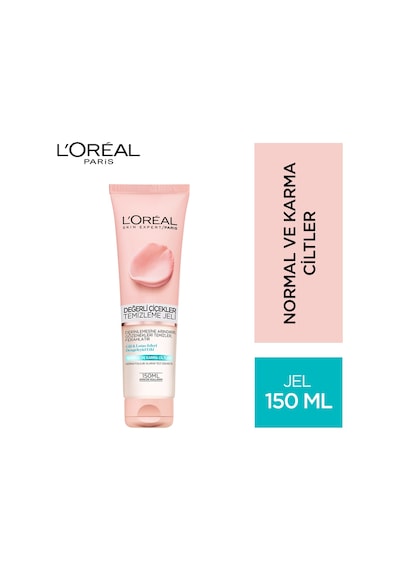 L'Oreal Paris Değerli Çiçekler Normal ve Karma Ciltler için Temizleme Jeli 150 ML