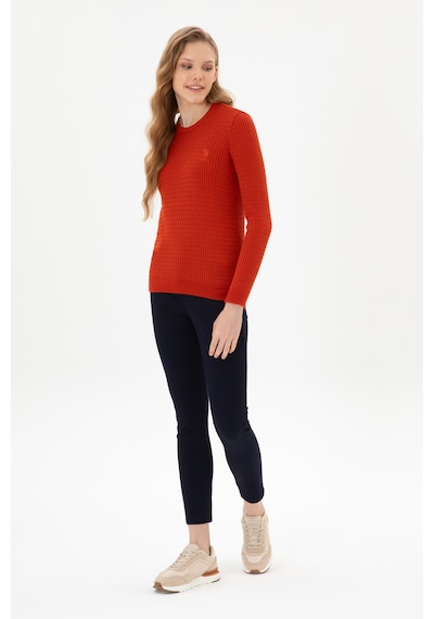U.S. Polo Assn. Kadın Lacivert Toothpick Fit Kanvas Pantolon 50317139-VR033