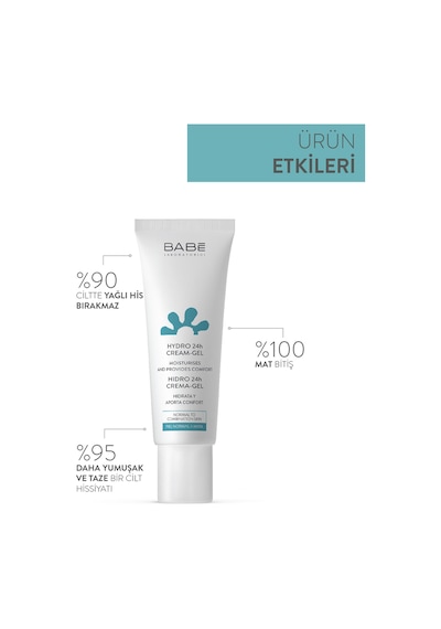 Babe Essentials Hydro 24H Cream-Gel 50ml - Ferahlatıcı Krem-jel Dokulu Nemlendirici Krem