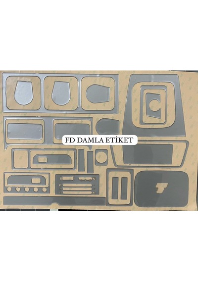 Fiat Tofaş Alçak Göğüs Torpido, Konsol, Trim, Göğüs Maun Kaplama Gümüş Gri Renk