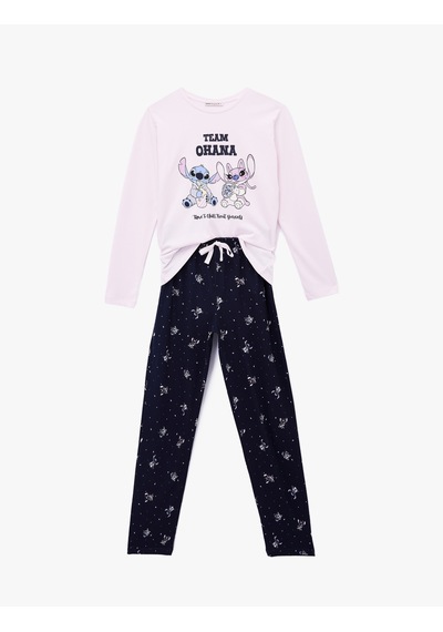 Koton Pamuklu Bisiklet Yaka Uzun Kollu Pijama Takımı Lacivert Desenli 6wlk40141mk Lacivert Desenli Koton Pamuklu Bisiklet Yaka Uzun Kollu Pijama Takımı Lacivert Desenli 6wlk40141mk Lacivert Desenli