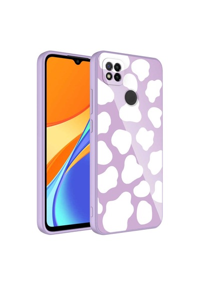 Xiaomi Redmi 9c Kılıf Kamera Korumalı Desenli Sert Silikon Zore Epoksi Kapak NO6