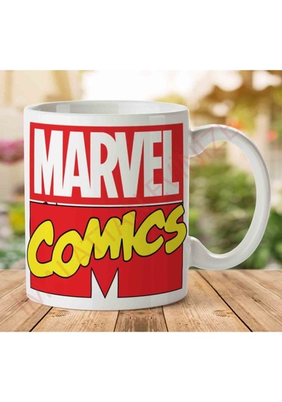 Marvel Comics Iki Tarafı Baskılı Kupa Bardak Çok Renkli