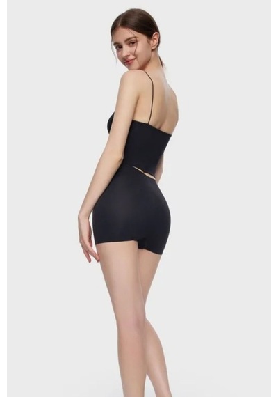 Carigna Model Dikişsiz Lazer Kesim Külot Boxer Esnek Iz Yapmayan Model Siyah Renk Siyah