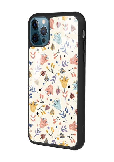 Apple Uyumlu iPhone 11 Pro Beyaz Bindanlı Tasarımlı Glossy Telefon Kılıfı Çok Renkli