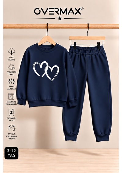 Overmax Çift Kalp Baskılı Çocuk Kapüşonsuz Sweatshirt Eşofman Takımı 3-12 Yaş Lacivert Üst-lacivert Alt - 923859548 Lacivert Üst-lacivert Alt Overmax Çift Kalp Baskılı Çocuk Kapüşonsuz Sweatshirt Eşofman Takımı 3-12 Yaş Lacivert Üst-lacivert Alt - 923859548 Lacivert Üst-lacivert Alt