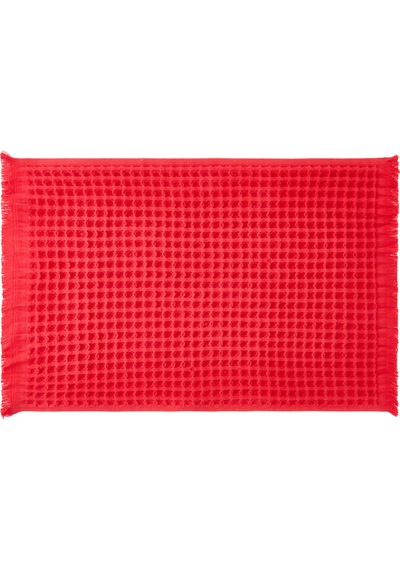 Soft Waffle Mutfak Havlusu - Kırmızı - 30x45 Cm Çok Renkli