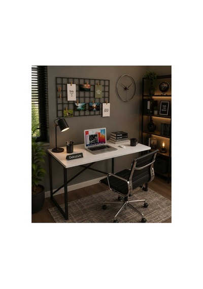 Smart Çalışma Masası Bilgisayar Masası Ofis Masası Minimal Tasarım Beyaz Smart Çalışma Masası Bilgisayar Masası Ofis Masası Minimal Tasarım Beyaz