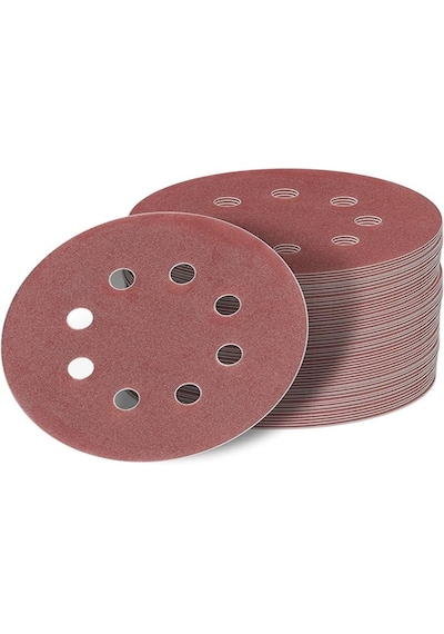 Venoa 125 Mm Cırt Zımpara Kağıdı 10 Adet 8 Delikli Disk, Ahşap & Metal Uyumlu - 60 Kum