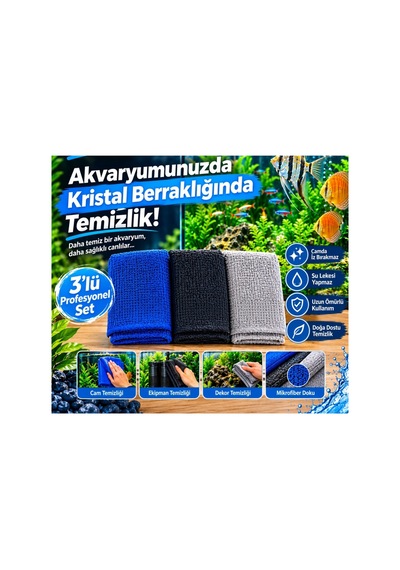 Dnc Clean Akvaryum Temizleme Bezi 3'lü Diğer