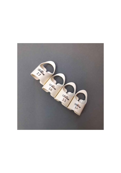 Alice Ap-30m2 Finger Picks Bej Parmak Tarzı Pena, Akustik Gitar Pena 14/15/16/17mm 4 Adet