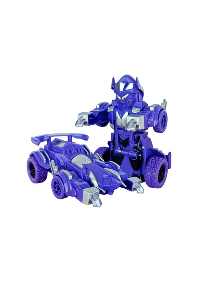 Çekip Bırakınca Otomatik Robota Dönüşen Robot Olan 360 Derece Dönebilen Oyuncak Akrobat Araba 11 Cm. Mavi Mor Fuşya Çekip Bırakınca Otomatik Robota Dönüşen Robot Olan 360 Derece Dönebilen Oyuncak Akrobat Araba 11 Cm. Mavi Mor Fuşya