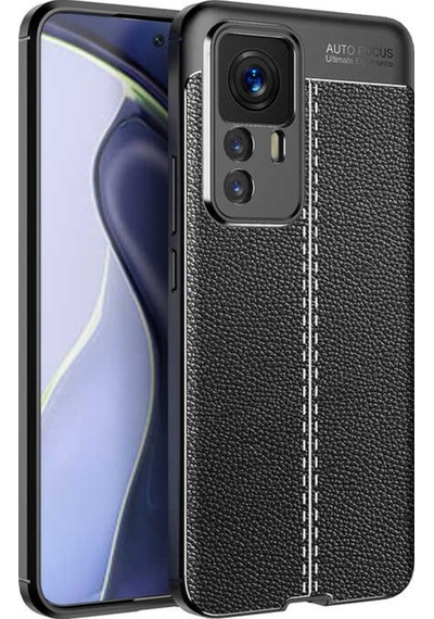 Xiaomi Mi 12T Pro Kilif Zore Niss Deri Desenli Silikon Kilif 562607302
