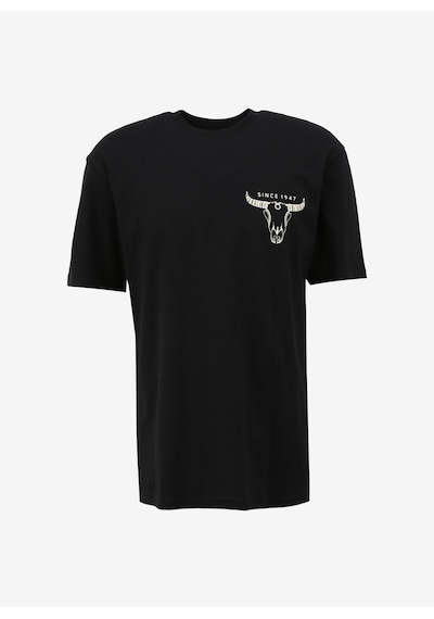 Wrangler Bisiklet Yaka Siyah Erkek T-shirt Loose Fit Tişört - W241299001 001
