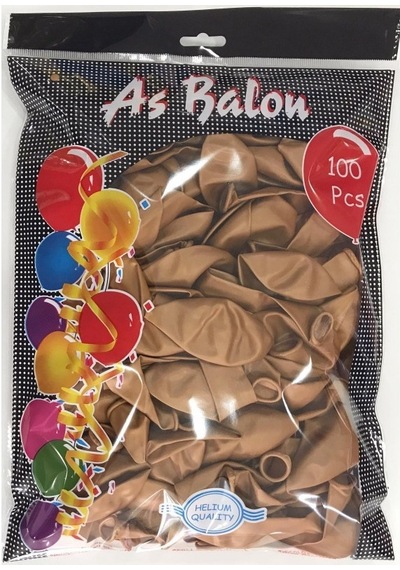 12" As Metalik Balon Altın