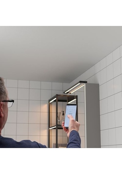 Ikea Sılverglans Led'li Dolap Aydınlatması, Antrasit, 60 Cm