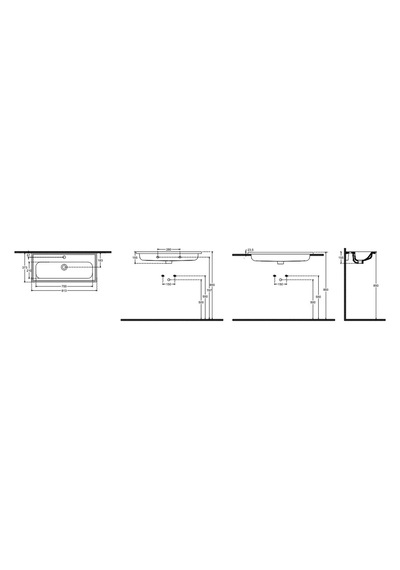 Isvea Absolute D37 Kompakt Lavabo 81 CM